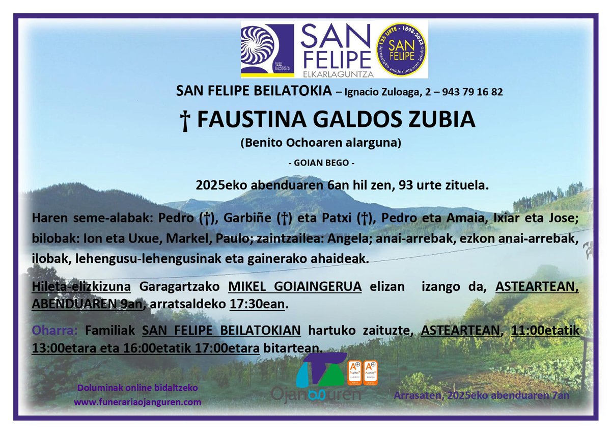 Faustina Galdos Zubia