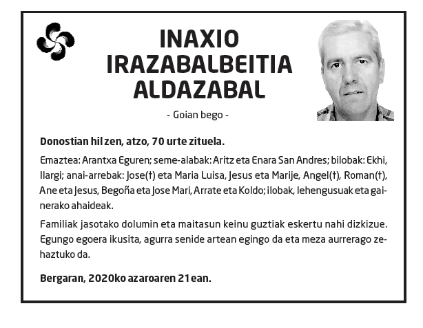 Inaxio Irazabalbeitia Aldazabal
