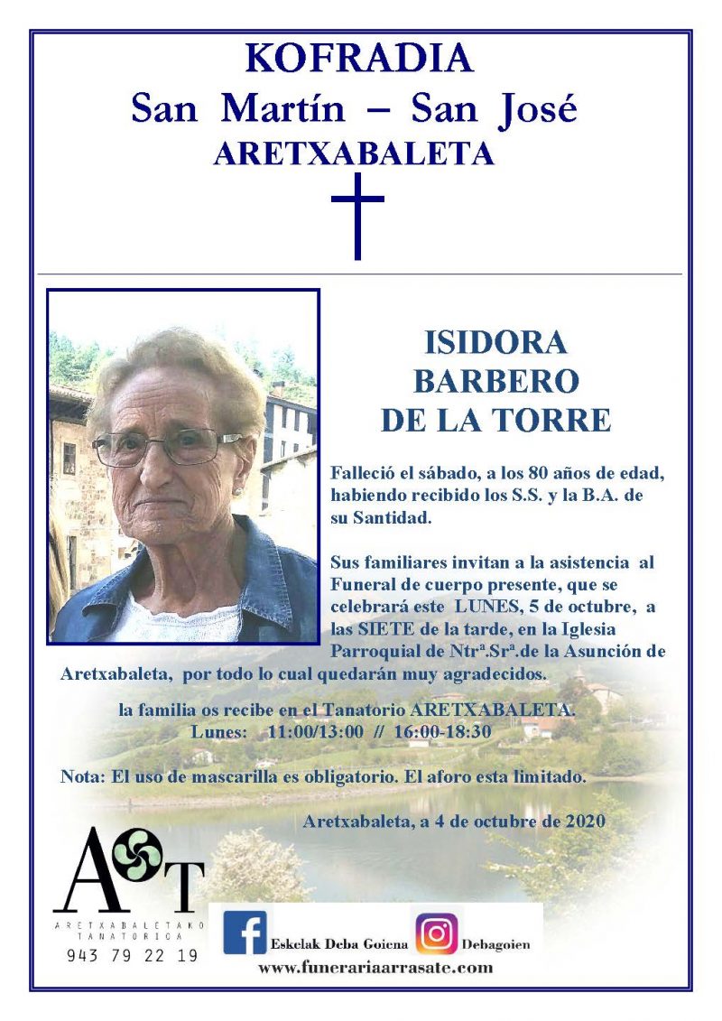 Isidora Barbero De La Torre