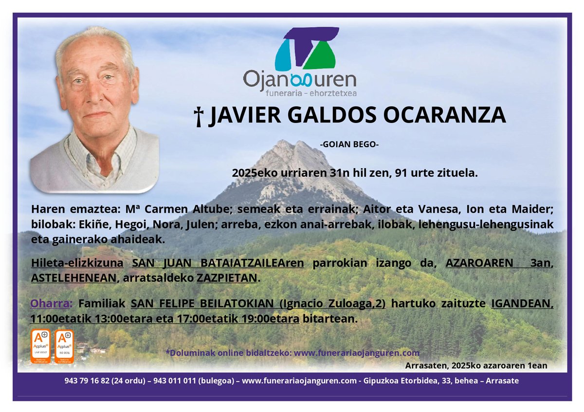 Javier Galdos Ocaranza