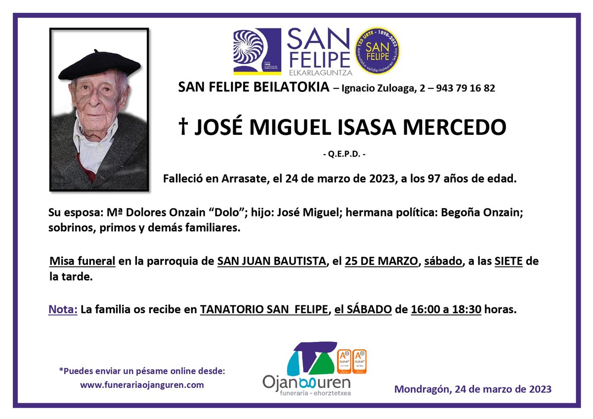 José Miguel Isasa Mercero