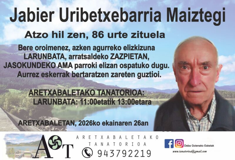 Jabier Uribetxebarria Maiztegi