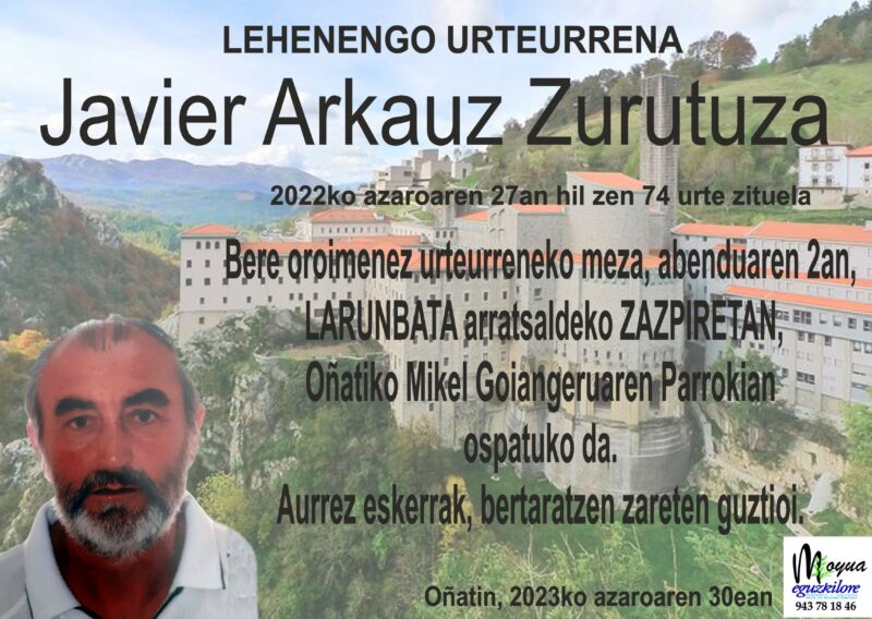 Javier Arkauz Zurutuza
