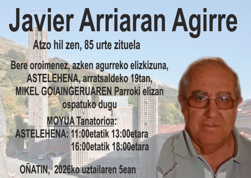 Javier Arriaran Agirre