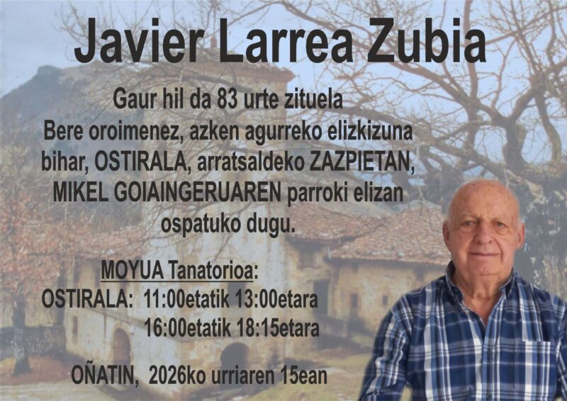 Javier Larrea Zubia