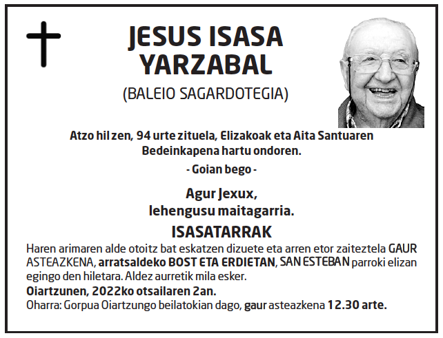 Jesus Isasa Yarzabal