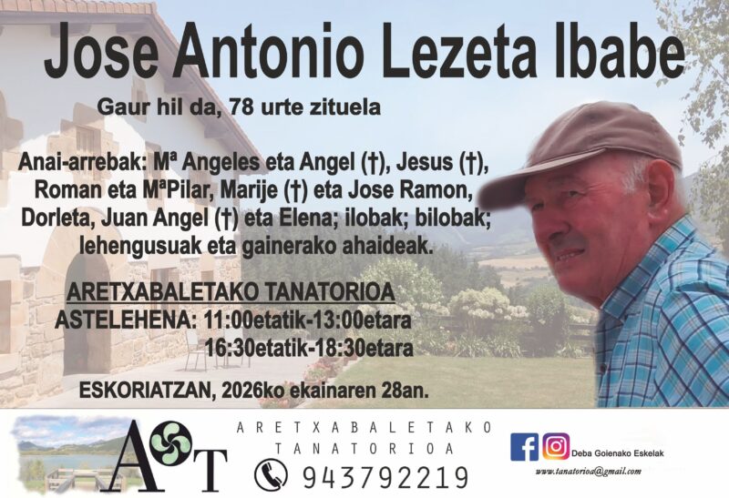 Jose Antonio Lezeta Ibabe