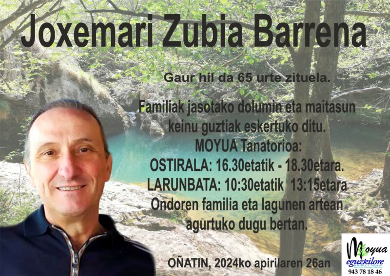 Joxemari Zubia Barrena