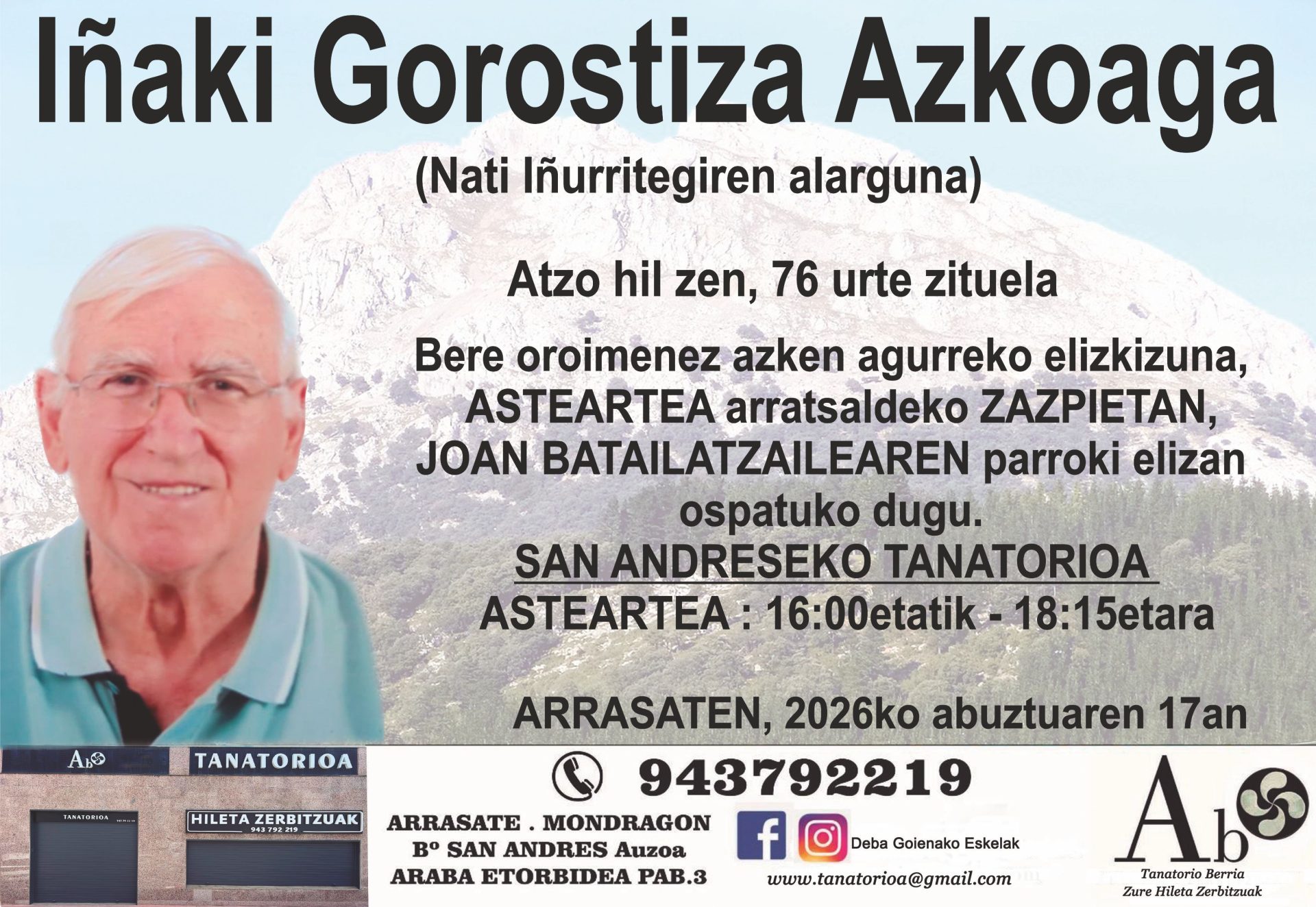 Iñaki Gorostiza Azkoaga