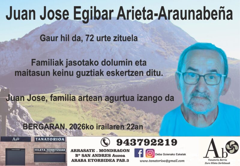 Juan Jose Egibar Arieta-Araunabeña