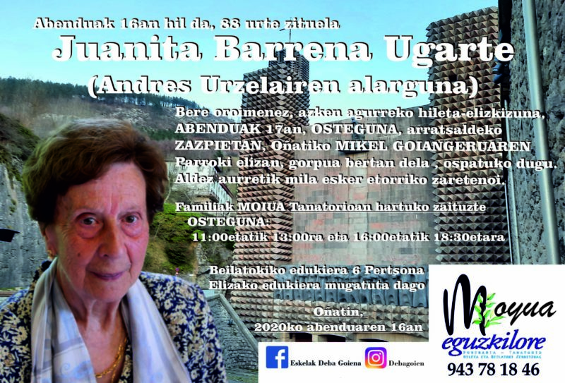 Juanita Barrena Ugarte