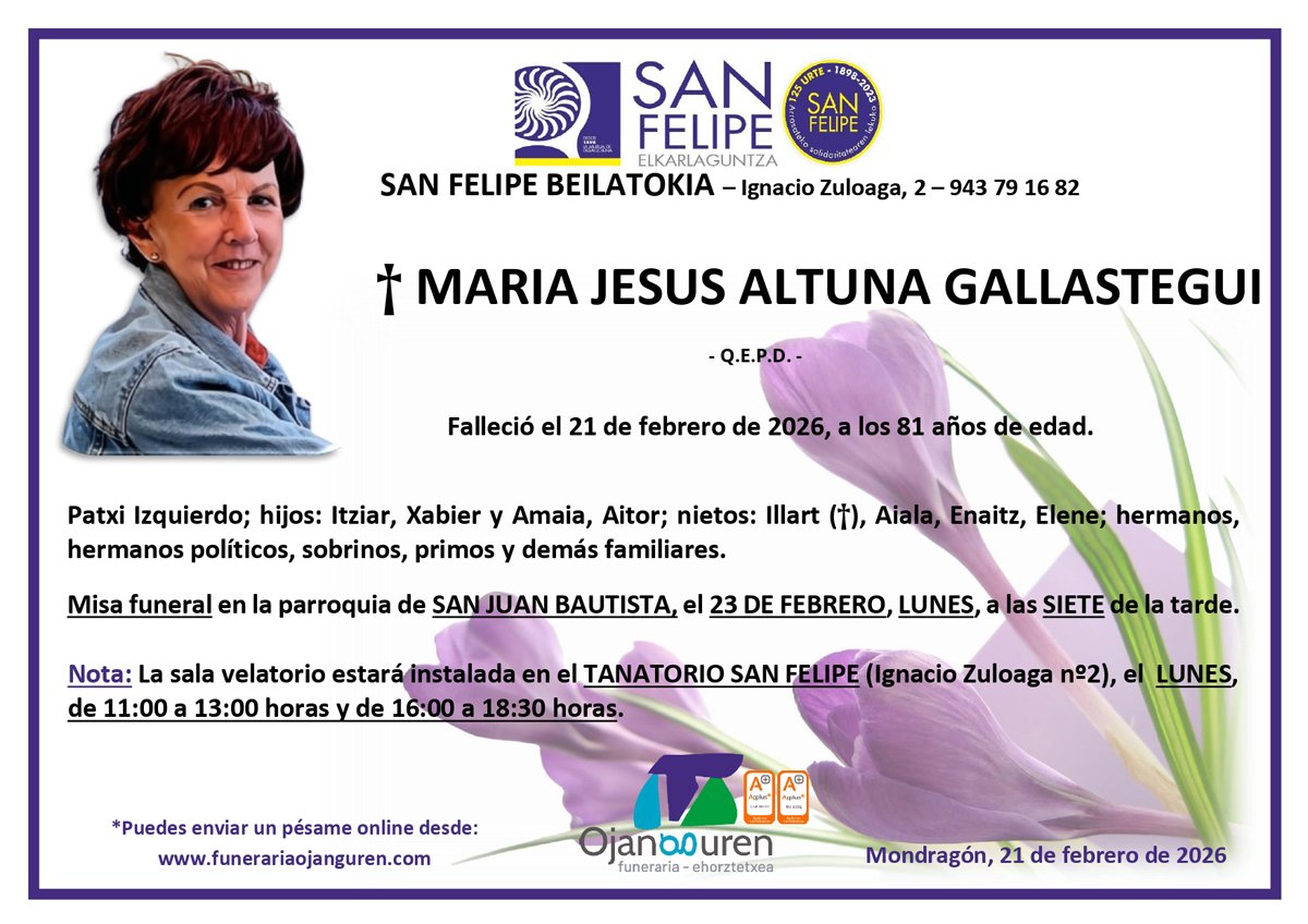 María Jesús Altuna Gallastegui