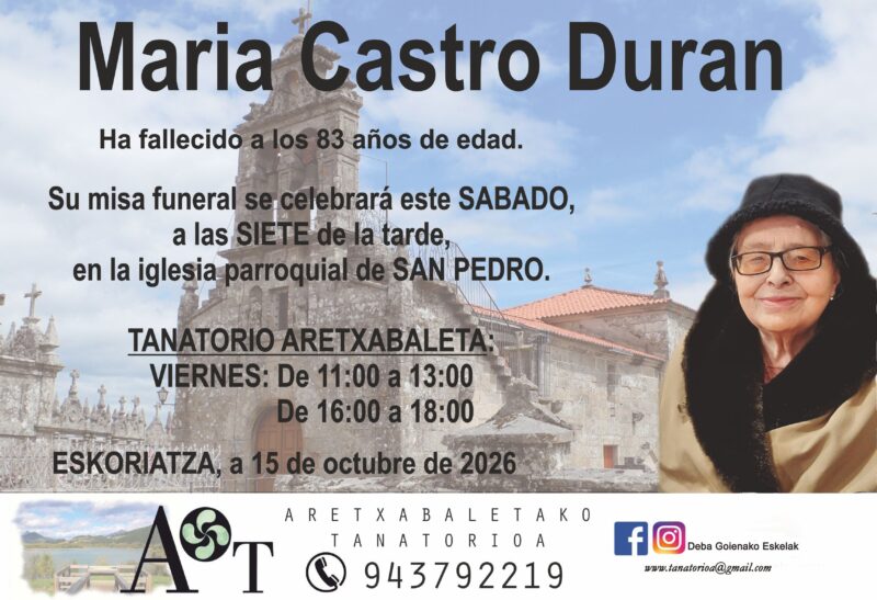 Maria Castro Duran
