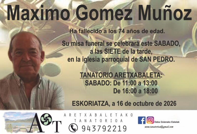 Maximo Gomez Muñoz