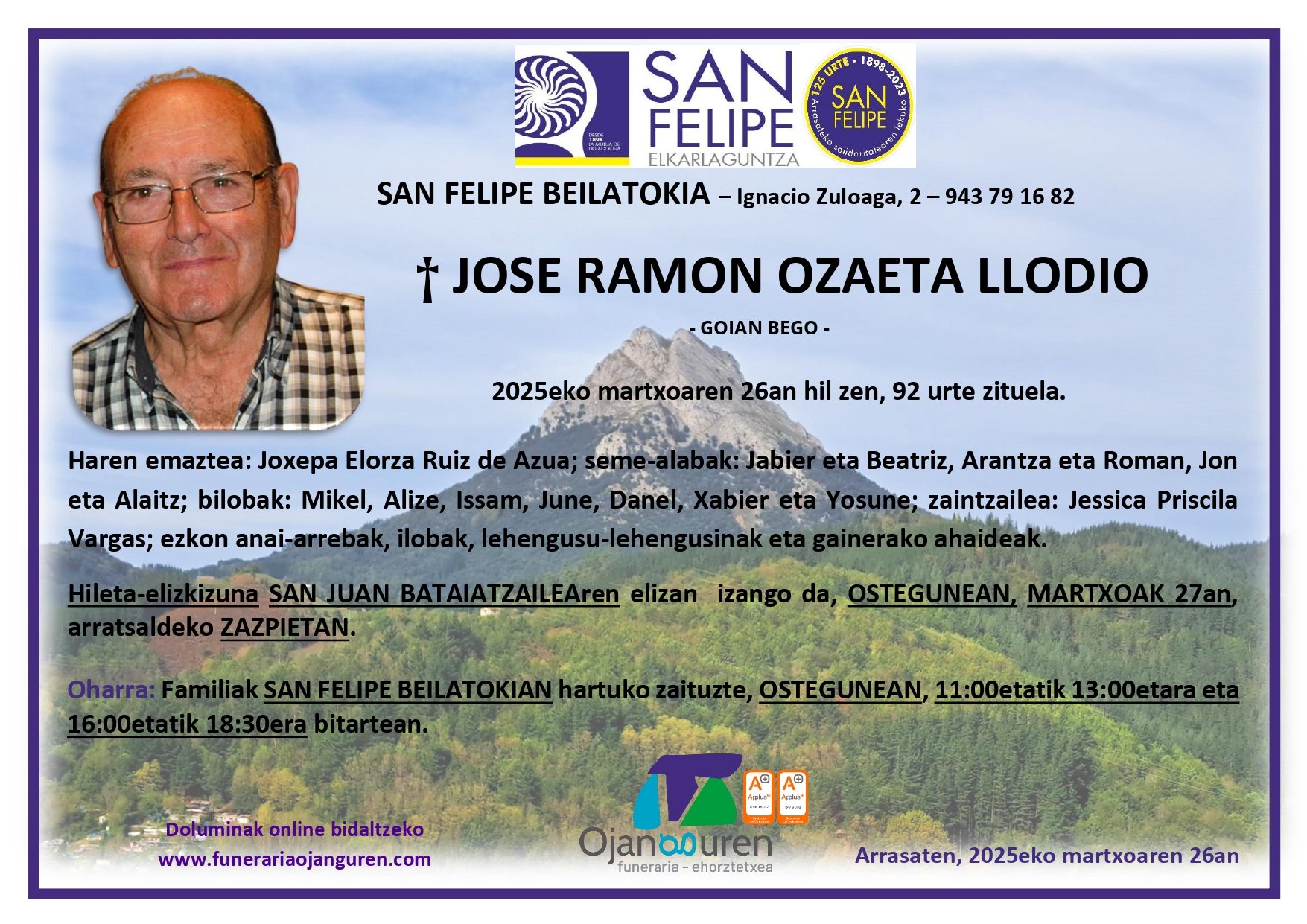 Jose Ramon Ozaeta Llodio