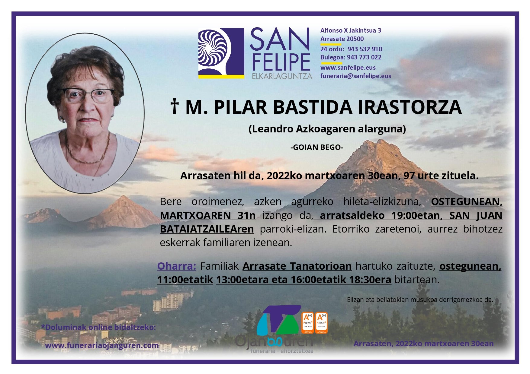 M. Pilar Bastida Irastorza