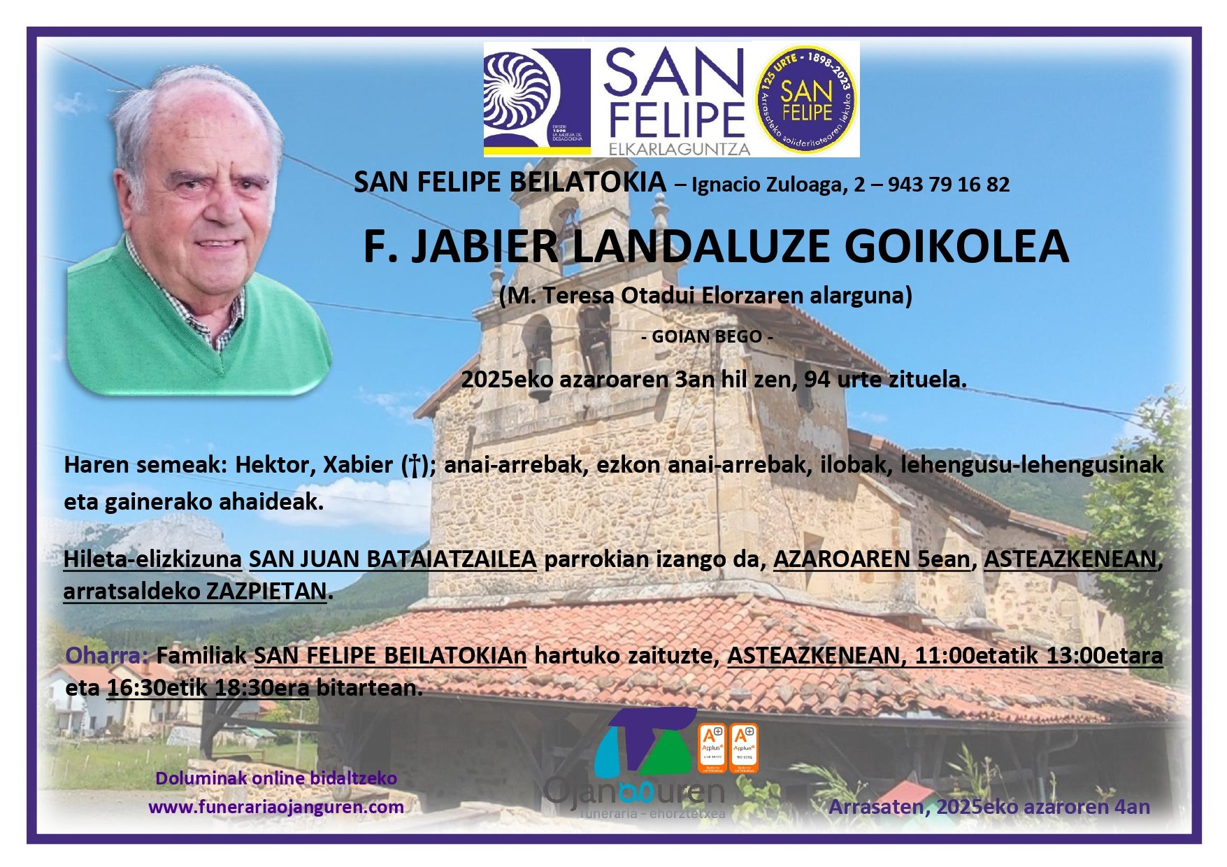 F. Jabier Landaluze Goikolea