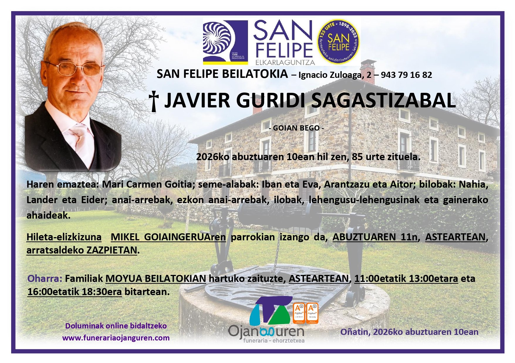 Javier Guridi Sagastizabal