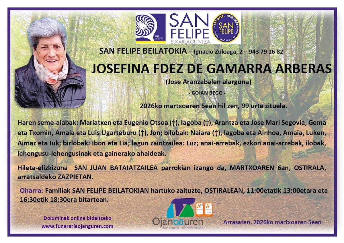 Josefina Fdez De Gamarra Arberas