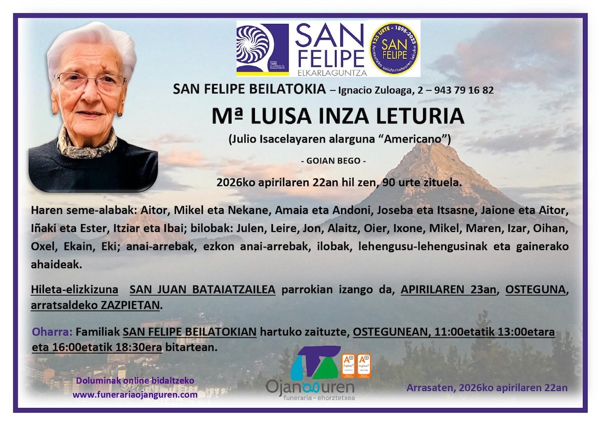 Mª Luisa Inza Leturia