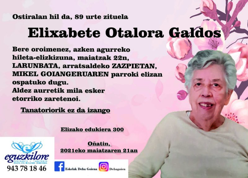 Elixabete Otalora Galdos