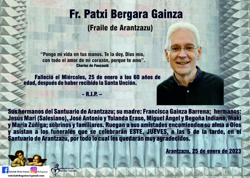 Fr. Patxi Bergara Gainza