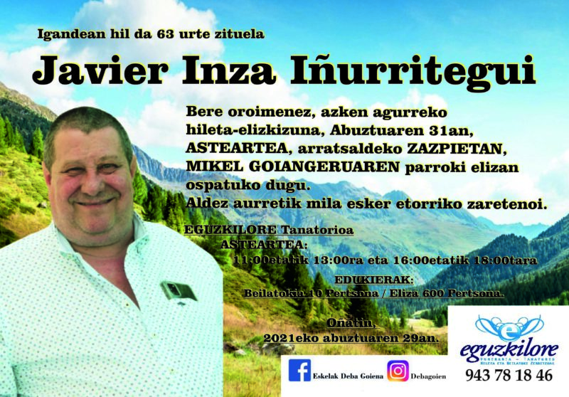 Javier Inza Iñurritegui