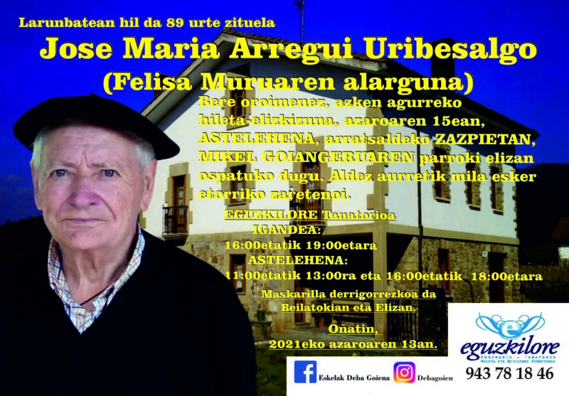 Jose Maria Arregui Uribesalgo