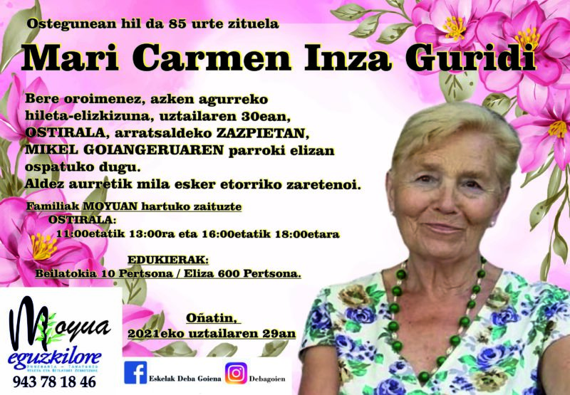 Mari Carmen Inza Guridi