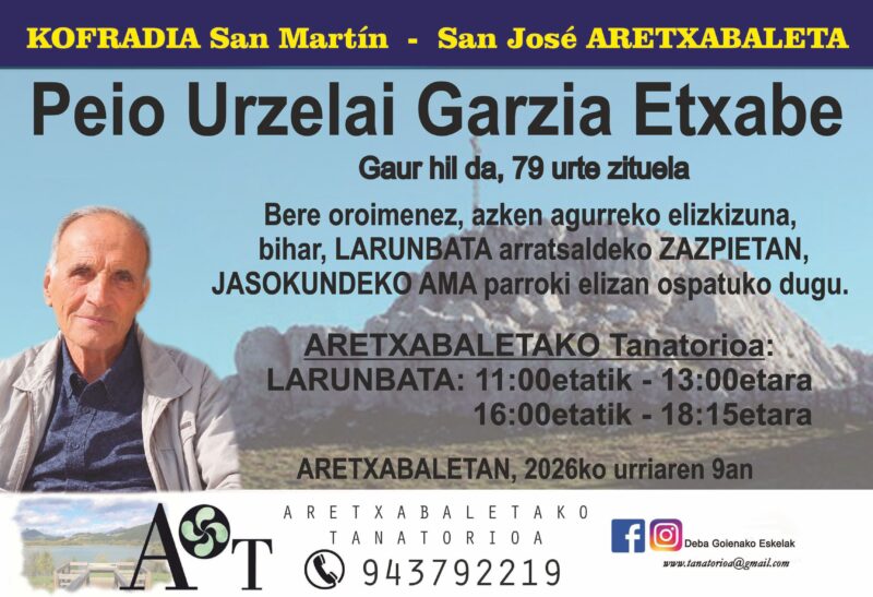 Peio Urzelai Garzia Etxabe