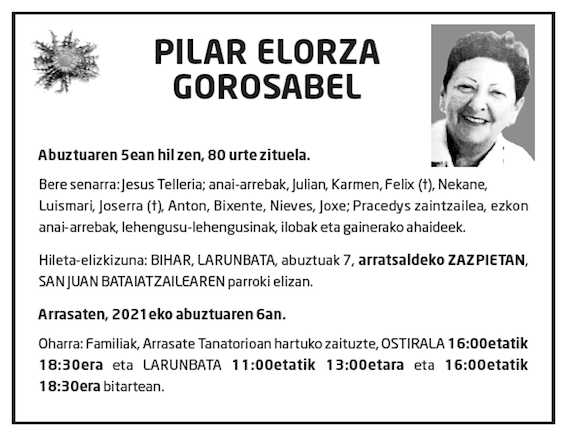 Pilar Elorza Gorosabel