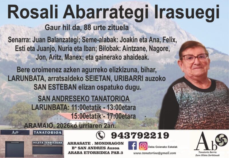Rosali Abarrategi Irasuegi