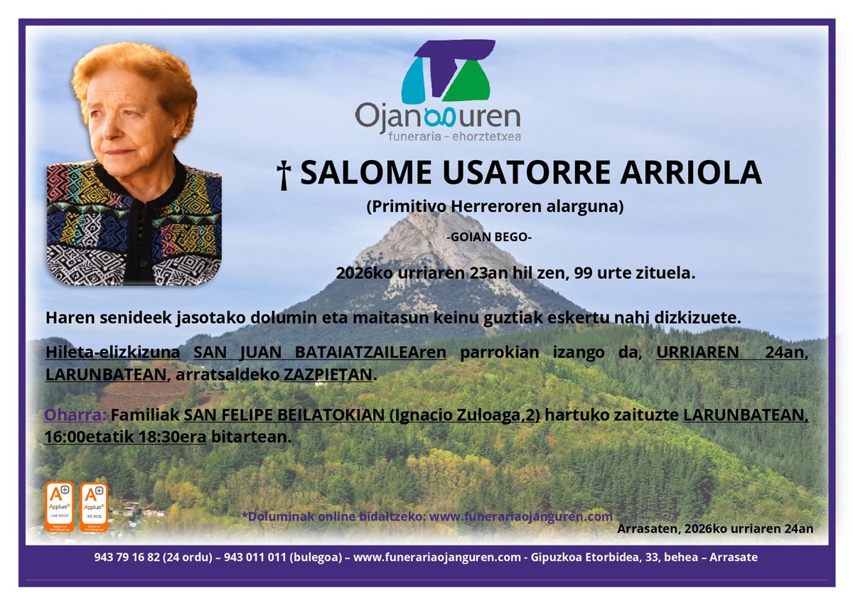 Salome Usatorre Arriola