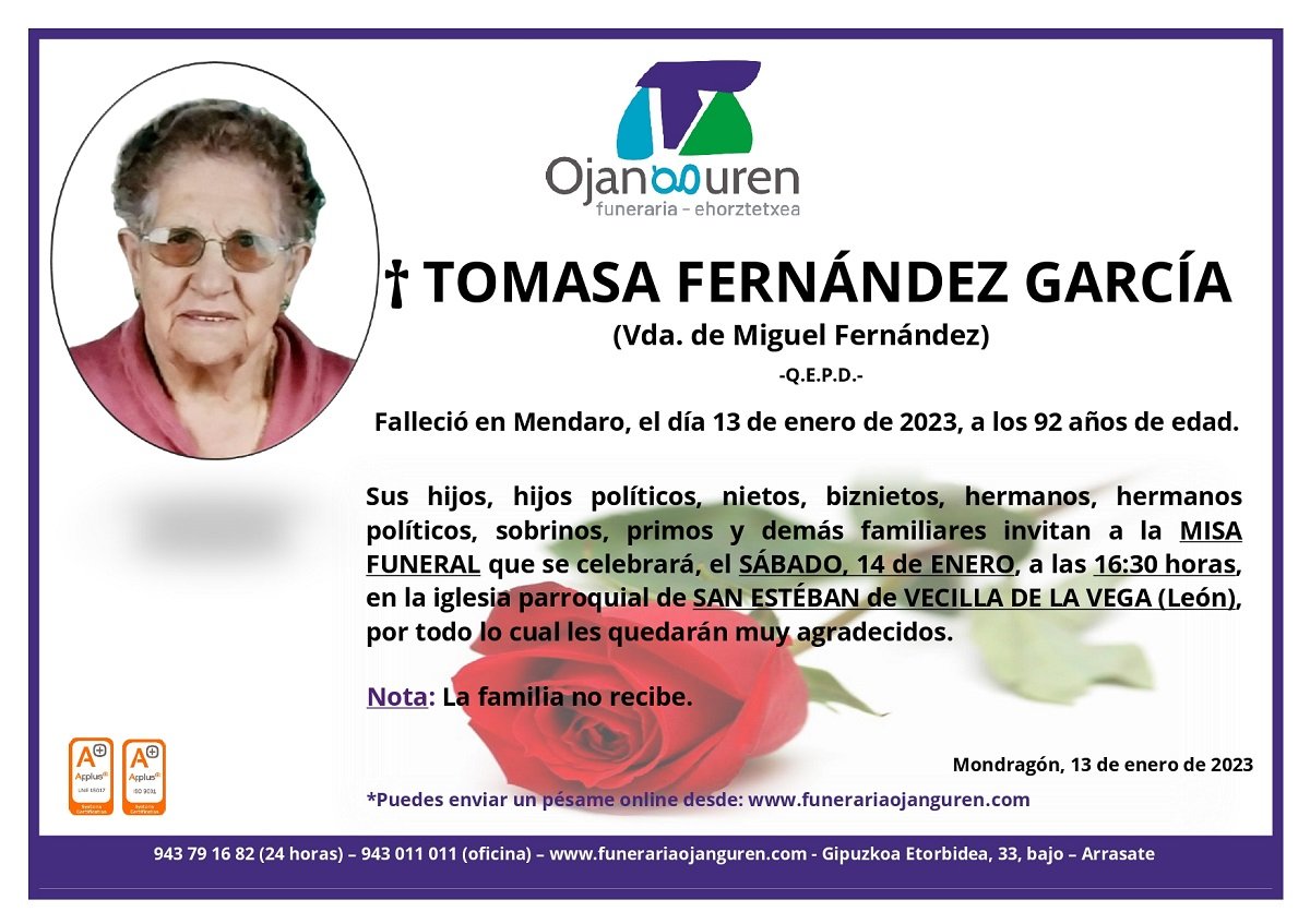 Tomasa Fernández García