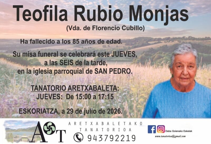 Teofila Rubio Monjas