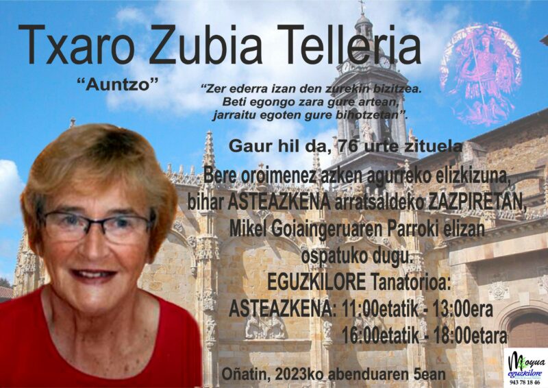 Txaro Zubia Telleria