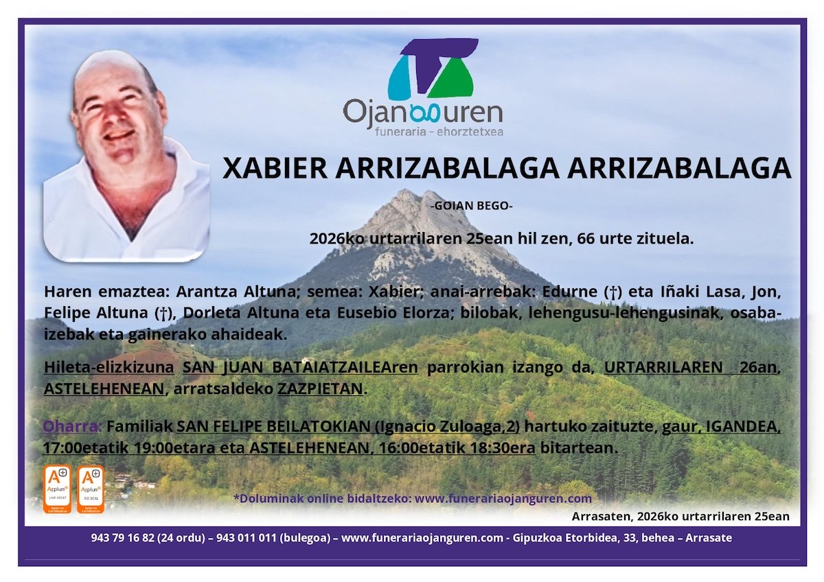 Xabier Arrizabalaga Arrizabalaga