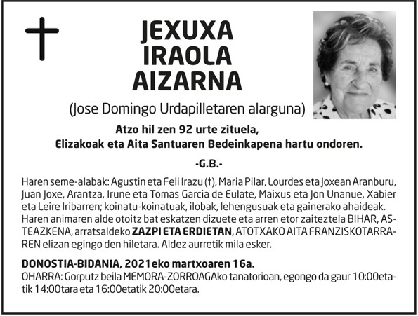Jexuxa Iraola Aizarna